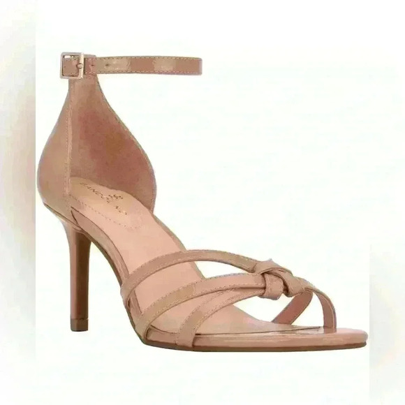 Patent Beige Strappy Stilleto 3 in heel, Badolino, May 2, worn once, US 8.5 - Picture 2 of 7